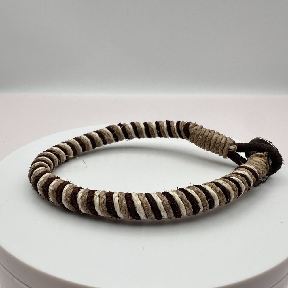 Vintage Y2K Boho Twine Rope Wrap Bracelet Statement Women's Jewelry